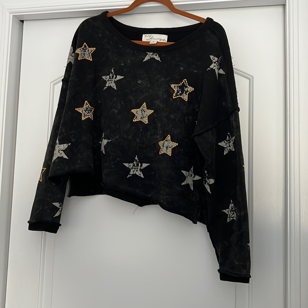 Vintage Havana cropped distressed crew